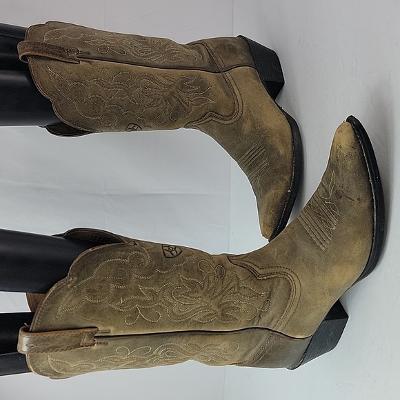 Ariat Heritage R Toe Leather Western Women's Boots - Picture 3 of 16